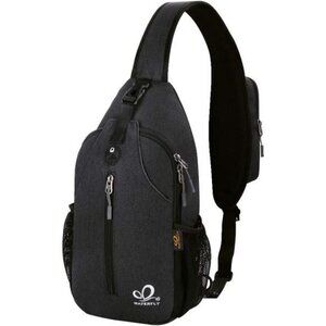 Waterfly Crossbody Sling Backpack Travel Hiking Chest Bag Daypack for Men Women